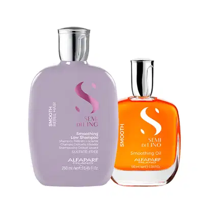 Imagem do produto Kit Alfaparf Milano Professional Semi Di Lino Smooth Smoothing - Shampoo e Óleo
