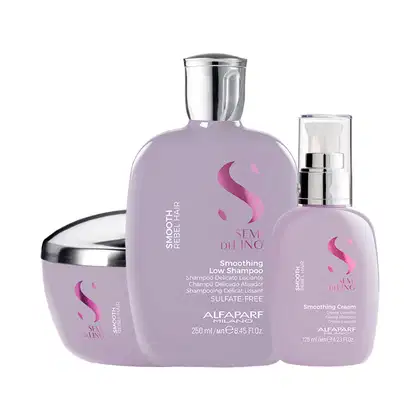 Imagem do produto Kit Alfaparf Milano Professional Semi Di Lino Smooth Smoothing - Shampoo e Máscara e Creme
