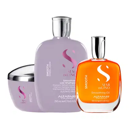 Imagem do produto Kit Alfaparf Milano Professional Semi Di Lino Smooth Smoothing - Shampoo e Máscara e Óleo