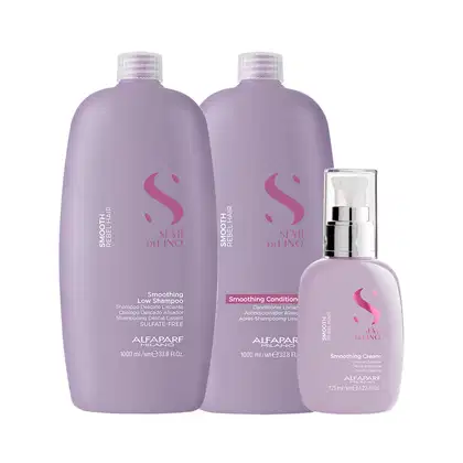 Imagem do produto Kit Alfaparf Milano Professional Semi Di Lino Smooth Smoothing - Shampoo e Condicionador e Creme