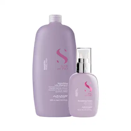 Imagem do produto Kit Alfaparf Milano Professional Semi Di Lino Smooth Smoothing Profissional - Shampoo e Creme