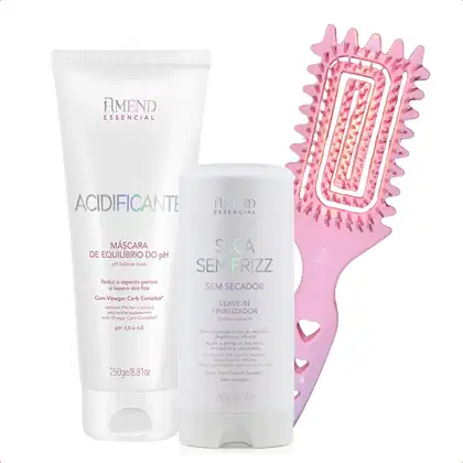 Imagem do produto Kit Amend Leave Seca Frizz Máscara pH Escova Fitagem Beauty