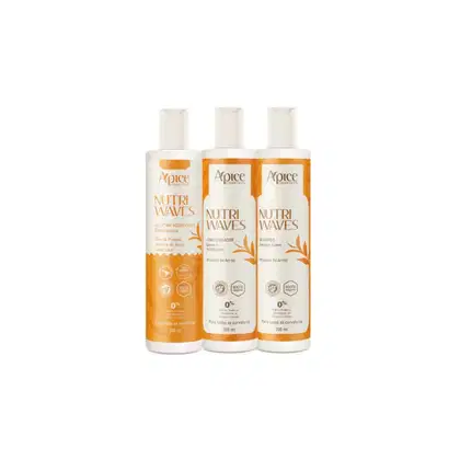 Imagem do produto Apice Kit Nutri Waves Shampoo, Condicionador e Gelatina