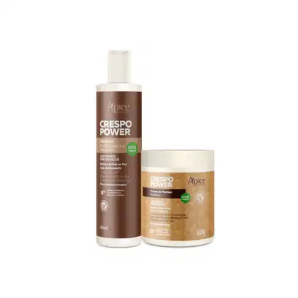 Imagem do produto Apice Kit Gelatina 300ml + Creme De Pentear 500g Crespo Power