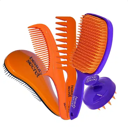 Imagem do produto Kit Escovas e Pentes Completos com Massageador Beauty Secret