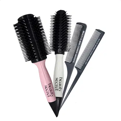 Imagem do produto Kit Escovas e Pentes Profissionais de Carbono Beauty Secret