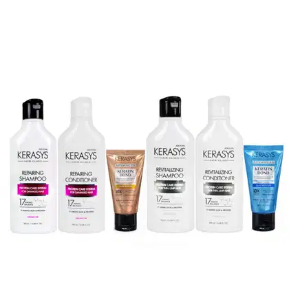 Imagem do produto Kerasys DuoRepairing+ DuoRevitalizing 180ml+Duo Keratin Bond50ml