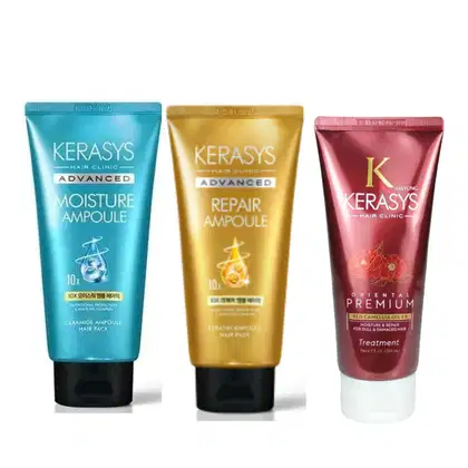 Imagem do produto Kerasys Kit Máscaras (Moisture 300ml + Repair 300ml + Oriental 200ml)