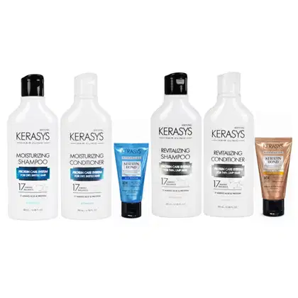 Imagem do produto Kerasys Kit ( Duo Moisturizing + Silky Moisture Mask 50ml + Duo Revitalizing + Deep Repair Mask 50ml)