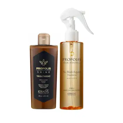 Imagem do produto Kerasys Própolis (Tratamento Shine 180ml + Leave in No Wash 200ml)