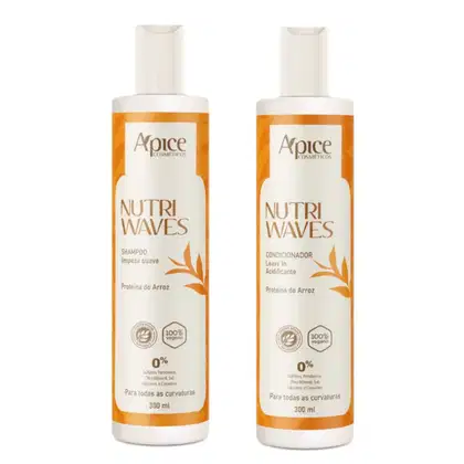 Imagem do produto Apice Kit Shampoo e Condicionador Nutri Waves 300ML