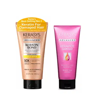 Imagem do produto Kerasys Masc. Keratin Bond300ml + Masc. Advanced Keramide200ml