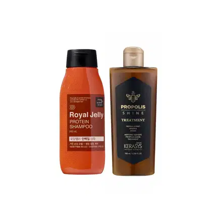 Imagem do produto Kerasys & Mise En Scene Kit (Shampoo Royal Jelly 200ml + Tratamento Própolis Shine 180ml)