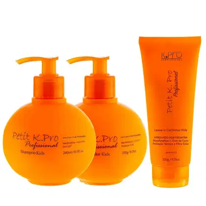 Kit K.Pro Petit com Shampoo 240ml + Condicionador 230ml + Leave-In Cachinhos 200g