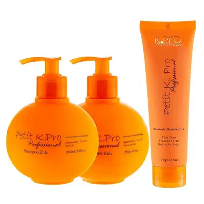 Kit K.Pro Petit com Shampoo 240ml + Condicionador 230ml + Pomada Modeladora 90g