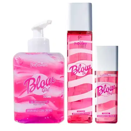 Imagem do produto Kit Blow Girl Hidratante, Perfume e Body Splash Morango