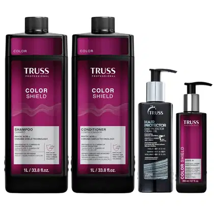 Imagem do produto Kit Truss Color Shield - Shampoo & Condicionador 1 Litro & Leave-In 200ml + Hair Protector 250ml