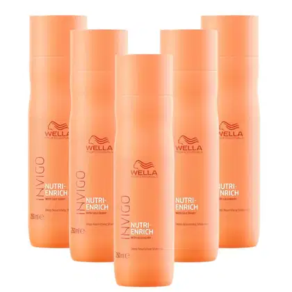 Kit Wella Professionals Invigo Nutri-Enrich Quinteto Shampoo, 5 unidades.