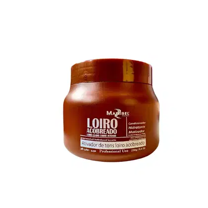 Condicionador Hidratante Matizador Mairibel Loiro Acobreado, 250g.