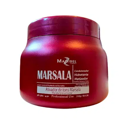 Condicionador Hidratante Matizador Mairibel Marsala, 250g.