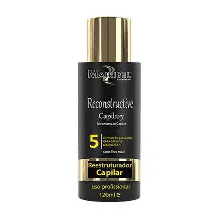Creme Reestruturador Capilar Mairibel Reconstructive Capilary 5, 120ml.