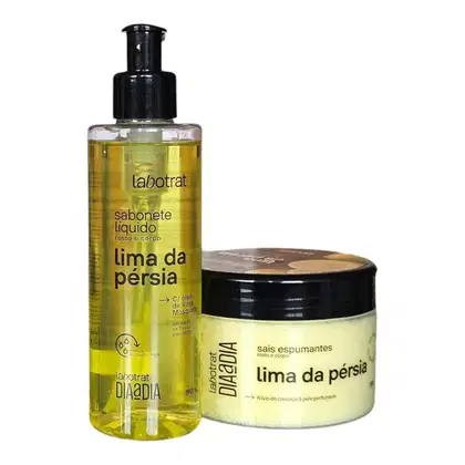 Imagem do produto Kit Labotrat Dia a Dia Lima da Pérsia Sabonete Líquido 190ml + Sais Espumantes 280g