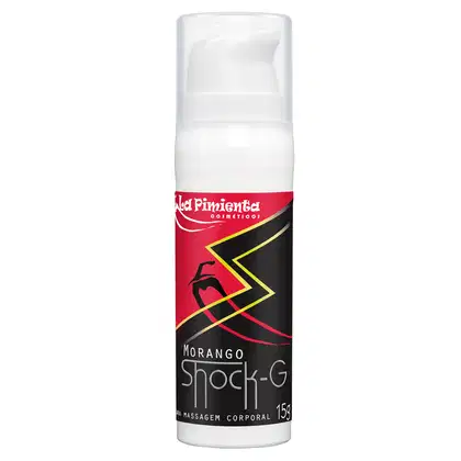 Imagem do produto Vibrador Líquido Shock-G Morango - La Pimienta - 15g Excita Esquenta e Vibra