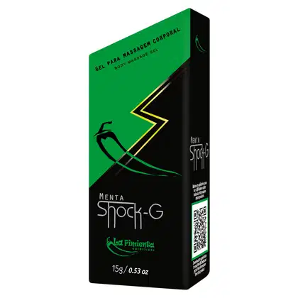Imagem do produto Vibrador Líquido Shock-G Menta - La Pimienta - 15g Excita Esquenta e Vibra
