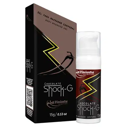 Imagem do produto Vibrador Líquido Shock-G Chocolate - La Pimienta - 15g Excita Esquenta e Vibra