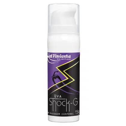 Imagem do produto Vibrador Líquido Shock-G Uva - La Pimienta - 15g Excita Esquenta e Vibra