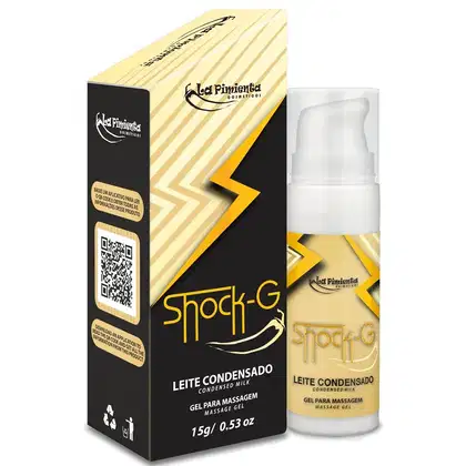 Imagem do produto Vibrador Líquido Shock-G Leite Condensado - La Pimienta - 15g Excita Esquenta e Vibra