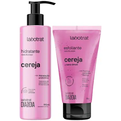 Imagem do produto Kit Hidratante 190ml + Esfoliante 150g Corpo E Rosto Labotrat Dia A Dia Cheiro De Fruta Cereja