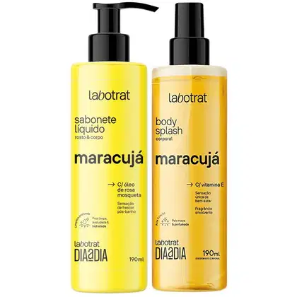 Imagem do produto Kit Sabonete Liquido + Body Splash Corpo E Rosto Labotrat Dia A Dia Cheiro De Fruta Maracuja 190ml
