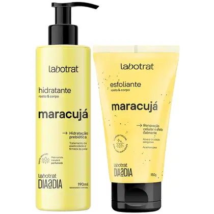 Imagem do produto Kit Hidratante + Esfoliante Corpo E Rosto Labotrat Dia A Dia Cheiro De Fruta Maracuja 190ml