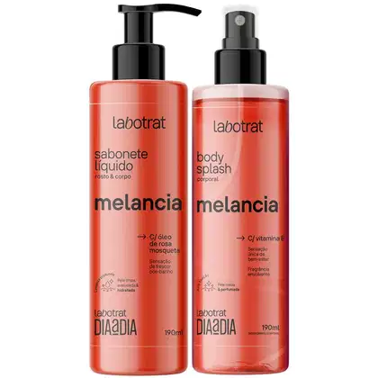 Imagem do produto Kit Sabonete Liquido + Body Splash Corpo E Rosto Labotrat Dia A Dia Cheiro De Fruta Melancia 190ml