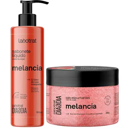 Imagem do produto Kit Sabonete Liquido + Sais Corpo E Rosto Labotrat Dia A Dia Cheiro De Fruta Melancia190ml