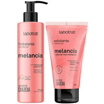 Imagem do produto Kit Hidratante + Esfoliante Corpo E Rosto Labotrat Dia A Dia Cheiro De Fruta Melancia 190ml