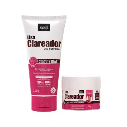 Imagem do produto Combo Clareador Axila Virilha E Rosto Manchas Bio Soft Suave