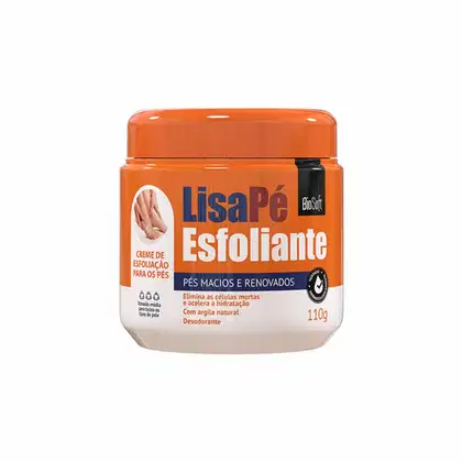 Imagem do produto Creme Esfoliante Para Pés Argila Natural Lisapé 110g
