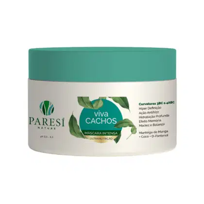 Máscara Capilar Paresí Nature Viva Cachos Intensa, 300ml.