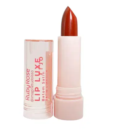 Imagem do produto Batom Satin Lip Luxe Ruby Rose HBL6000 Vermelho Rosa Marrom Cor:LL20