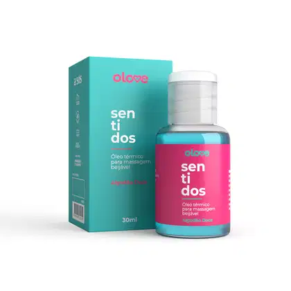 Imagem do produto Óleo Beijável OLove Sentidos Algodão Doce Hot - 30 ml
