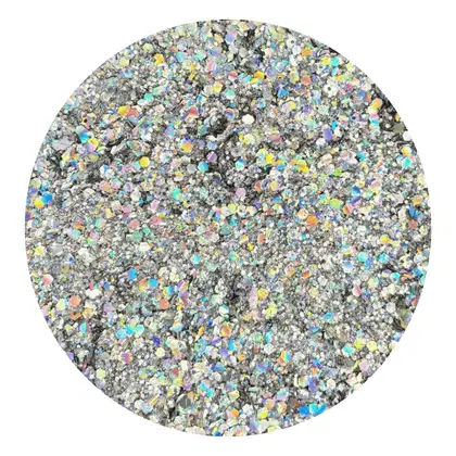 Imagem do produto Glitter Flocado Prata Holo 3g