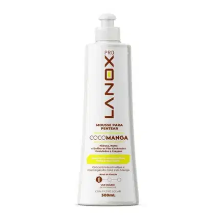 Imagem do produto Mousse para Pentear CocoManga com Filtro Solar Lanox 500ml