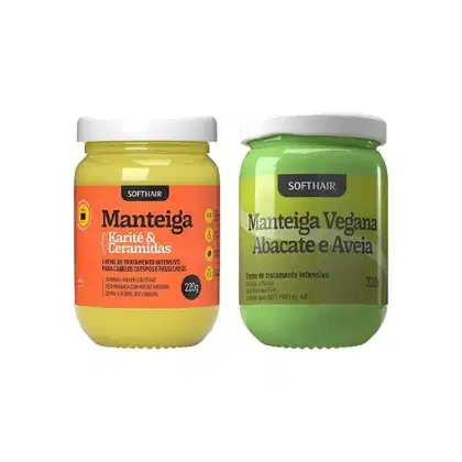 Imagem do produto Manteiga De Karité E Abacate Cabelos Cacheados Crespos Secos
