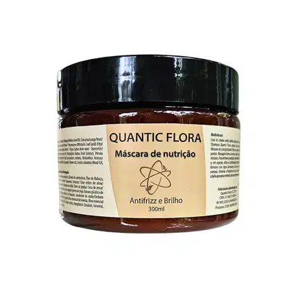 Máscara Capilar Antifrizz e Brilho, da marca Quantic Flora.