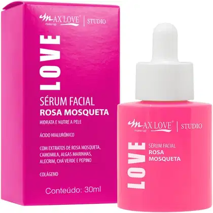 Imagem do produto Sérum Facial Hidratante Rosa Mosqueta Max Love Hidrata e Regenera