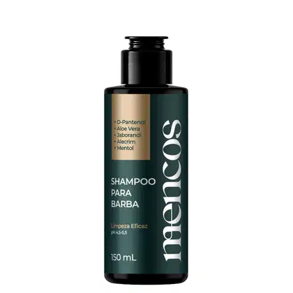 Imagem do produto Shampoo Para Barba Mencos 150mL com D-Pantenol Aloe Vera e Mentol