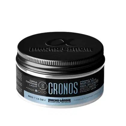 Imagem do produto Cera Masculina Cabelo e Barba Macho-Lândia Cronos LIGTH 86G