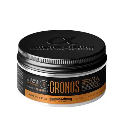 Imagem do produto Cera Masculina Cabelo e Barba Macho-Lândia Cronos INTENSE 86G